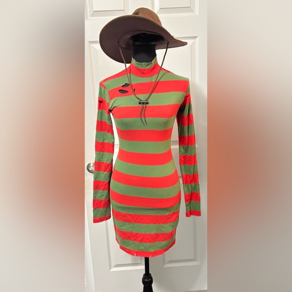 NWOT Dolls Kill Freddy Nightmare On Elm Street Costume - Picture 1 of 6